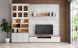 Mẫu kệ ti vi gỗ công nghiệp đẹp giá rẻ năm 2024