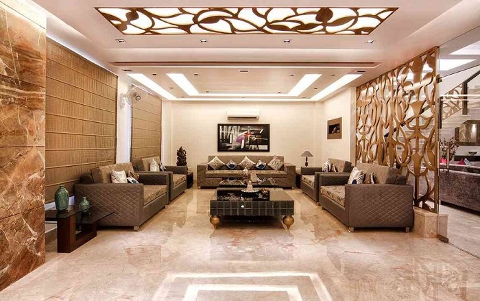 07 Mẫu Vách Ngăn Phòng Khách Bằng Gỗ Đẹp Và Sang Trọng