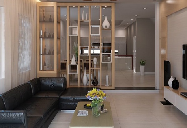 07 Mẫu Vách Ngăn Phòng Khách Bằng Gỗ Đẹp Và Sang Trọng