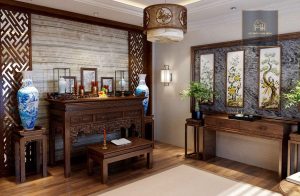Nội thất phòng thờ chuẩn phong thủy, nội thất Manh Hùng