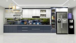 Thiết kế nội thất nhà bếp với phong cách hiện đại tiện nghi